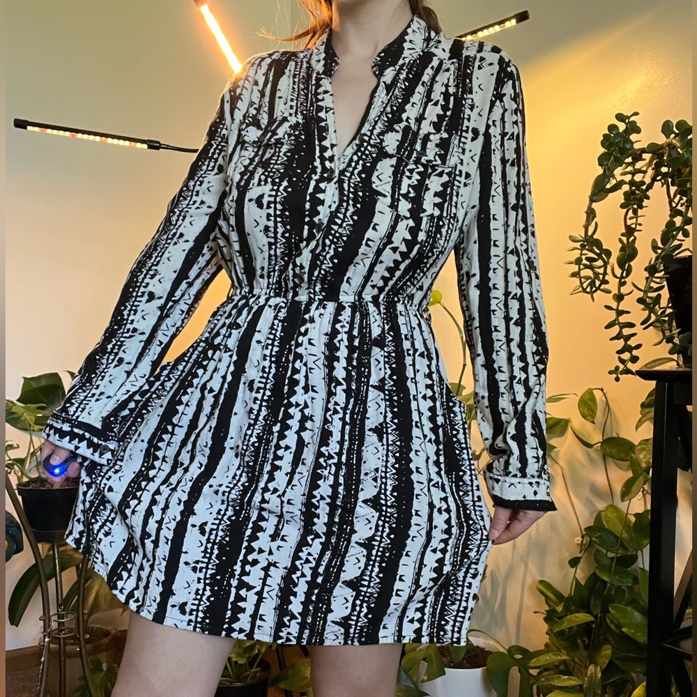 Black & White Angie Dress